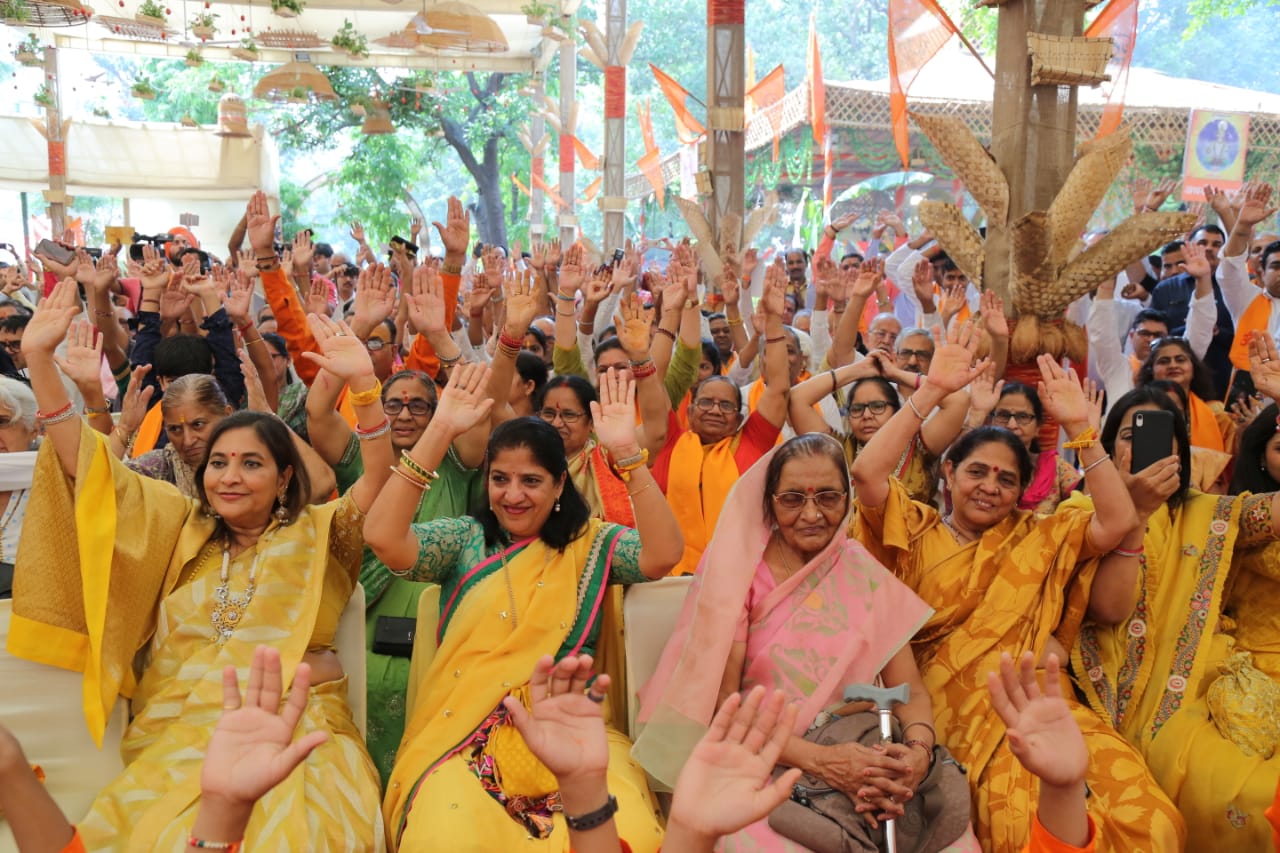 Grand finale of 6-day Chaturved Swahakara Mahayagya, gathered mass