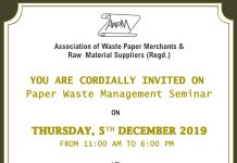 Paper waste management seminar 2019