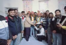 नवनिर्वाचित पालिकाध्यक्ष झब्बू राम सैनी व पालिका उपाध्यक्ष हरीश कुमार का किया स्वागत