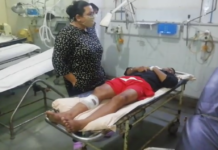 पुलिस और तस्करों के बीच रात्रि को मुठभेड़ के दौरान गोली लगने से क्यूआरटी जवान घायल